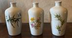 Unieke set porseleinen flessen, Chinees en Westers decor, Ophalen