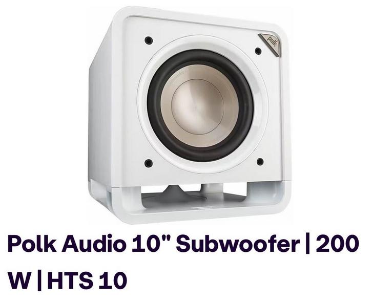 Polk HTS-10 Actieve Subwoofer - Krachtig Geluid!, Audio, Tv en Foto, Luidsprekers, Zo goed als nieuw, Subwoofer, 120 watt of meer