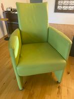 Groene HVS Relaxfauteuil, Ophalen, Gebruikt, Minder dan 75 cm, Leer