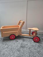 Houten fiets met bak, Kinderen en Baby's, Speelgoed | Houten speelgoed, Ophalen