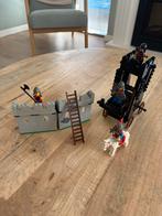 Lego 6061 Ridders Siege Tower compleet enkele verkleuring, Ophalen of Verzenden, Gebruikt, Complete set, Lego