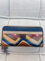 FOSSIL KEY- PER ZIP AROUND VINTAGE PORTEMONNEE BEURS, Overige merken, Overige kleuren, Ophalen of Verzenden, Zo goed als nieuw