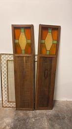 2 antieke deurtjes met glas en lood, Ophalen, Zo goed als nieuw