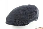 flatcap Platte pet Failsworth blauw geruit wolmix 57 nieuw, Nieuw, Ophalen of Verzenden, Failsworth, Pet