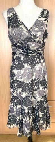 Ted Baker zijden jurk maat 38 [v], Kleding | Dames, Jurken, Nieuw, Maat 38/40 (M), Overige kleuren, Onder de knie, Ophalen of Verzenden