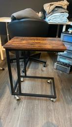 Bijzet tafeltje op wielen, Huis en Inrichting, Tafels | Sidetables, Ophalen, 50 tot 100 cm, Rond, Zo goed als nieuw
