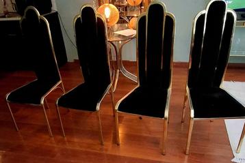 Hollywood Regency Stoelen - Set van 4 beschikbaar voor biedingen