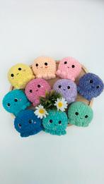 Gloednieuwe gehaakte octopus knuffel in div. kleuren, Verzenden, Nieuw, Overige typen