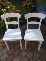 Eetkamerstoelen, Huis en Inrichting, Stoelen, Ophalen, Gebruikt, Twee, Hout