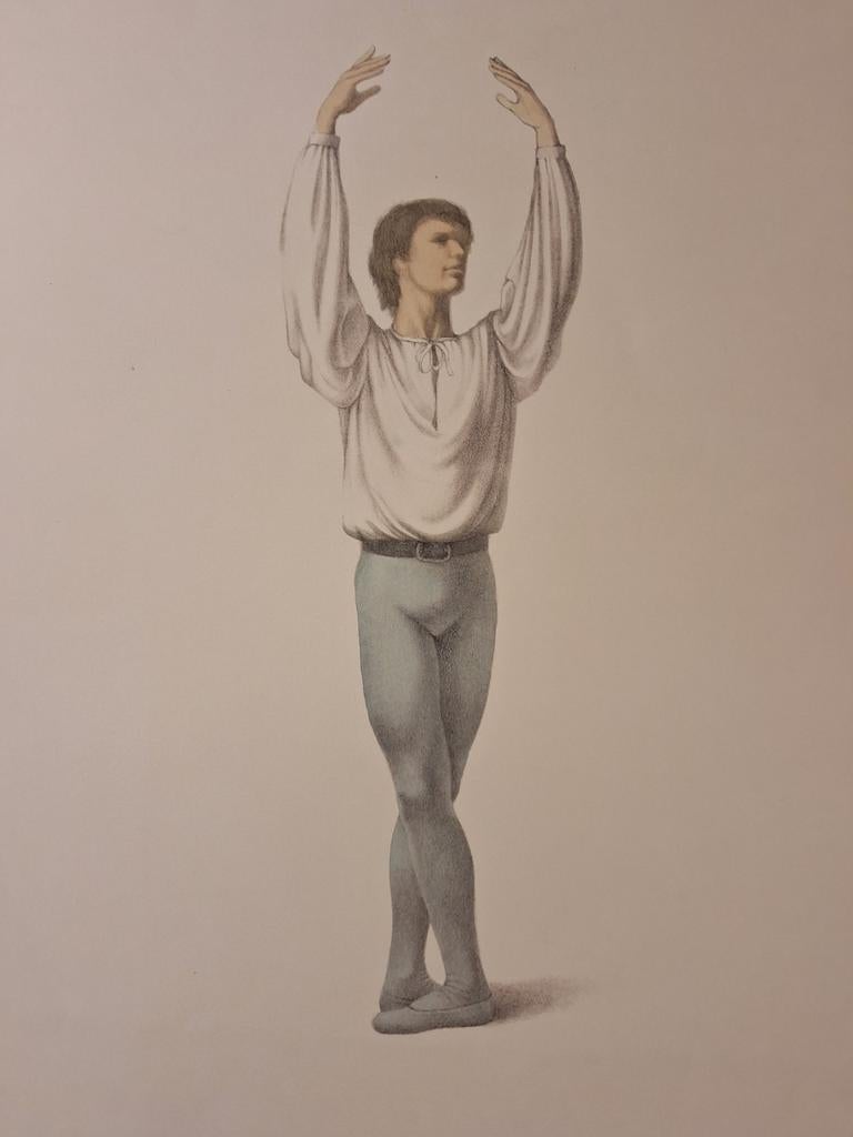 Litho Ballet Danser van jean paul vroom, Antiek en Kunst, Kunst | Litho's en Zeefdrukken, Ophalen of Verzenden