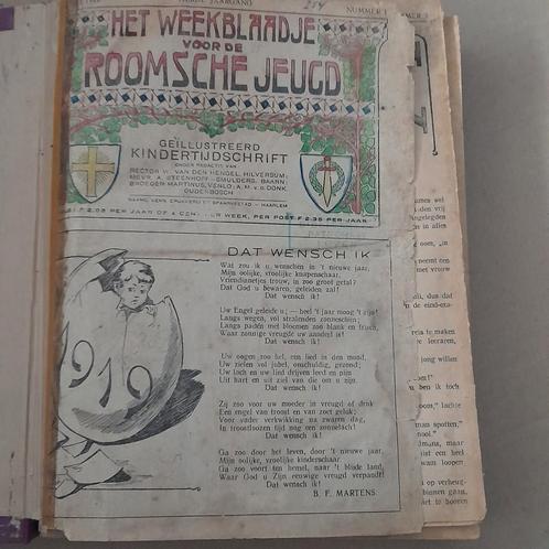 Het weekblaadje voor de Roomsche jeugd, gebonden 1919, Verzamelen, Tijdschriften, Kranten en Knipsels, Tijdschrift, Ophalen of Verzenden