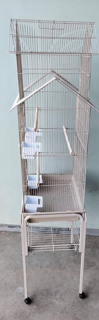 VOGELKOOI, Dieren en Toebehoren, Vogels | Hokken en Kooien, Zo goed als nieuw, Vogelkooi, Metaal, Ophalen
