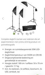 Bresser BR-230B LED Daglichtset - Complete Set, Ophalen of Verzenden, Zo goed als nieuw, Lamp of Flitsset
