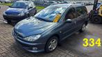 Onderdelen Peugeot 206 SW 1.4 Station 2006 Grijs, Auto-onderdelen, Overige Auto-onderdelen, Gebruikt, Ophalen of Verzenden, Peugeot