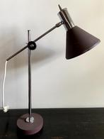vintage bureaulamp Herda, desklamp 1960, Huis en Inrichting, Lampen | Tafellampen, Vintage, Ophalen of Verzenden, Metaal, Zo goed als nieuw
