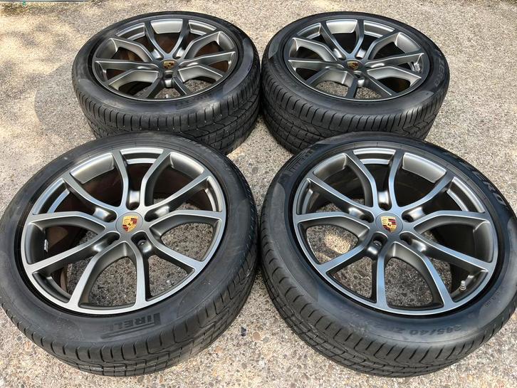 21” orig Porsche Cayenne 9Y E3 Exclusive zomer velgen, Auto-onderdelen, Banden en Velgen, Banden en Velgen, Zomerbanden, 21 inch