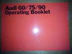 Audi NSU Auto Union 60 / 75 / 90 instructieboekje 1970, Ophalen of Verzenden, Zo goed als nieuw, Audi