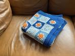 Katoenen granny square plaid sprei, Huis en Inrichting, Ophalen, Zo goed als nieuw