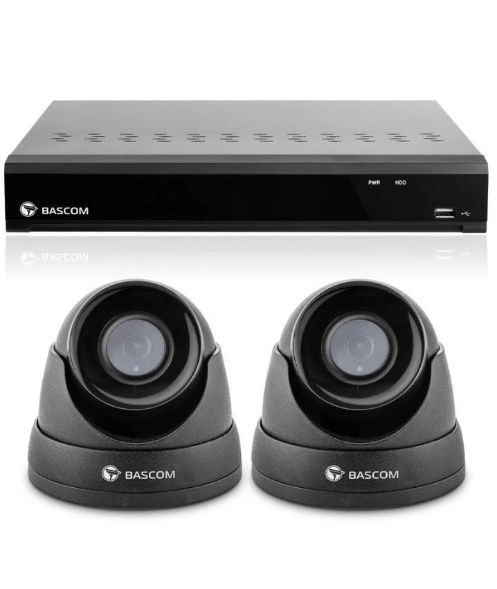 Nieuw Bascom draadloos 2-dome camera systeem (zwart), Audio, Tv en Foto, Videobewaking, Nieuw, Buitencamera, Ophalen of Verzenden