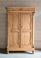 Antieke brocante Biedermeier meidenkast vintage linnenkast, Ophalen of Verzenden
