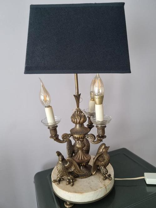 French Empire - bronzen messing Bouillotte lamp ca. 63x27 cm, Antiek en Kunst, Antiek | Lampen, Ophalen of Verzenden