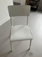 Retro schoolstoel zuiver, Huis en Inrichting, Stoelen, Ophalen, Gebruikt, Wit, Retro schoolstoel