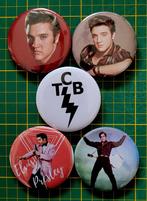 Grote Elvis Presley buttons (2), Verzamelen, Verzenden, Nieuw, Gebruiksvoorwerp