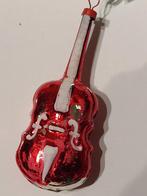 vintage rode gitaar kerstbal / L 10 cm, Ophalen, Gebruikt