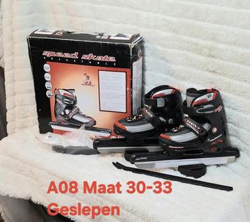 Zeer nette Nijdam verstelbare schaatsen maat 30-33 Geslepen! beschikbaar voor biedingen