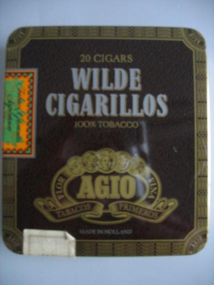 Agio Wilde Cigarrillos, Verzamelen, Rookartikelen, Aanstekers en Luciferdoosjes, Tabaksdoos of Verpakking, Ophalen of Verzenden