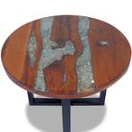 NIEUWE Salontafel Teakhout, mangohout & hars 60 cm , Gebruikt, Venlo, 100 tot 150 cm, Overige materialen