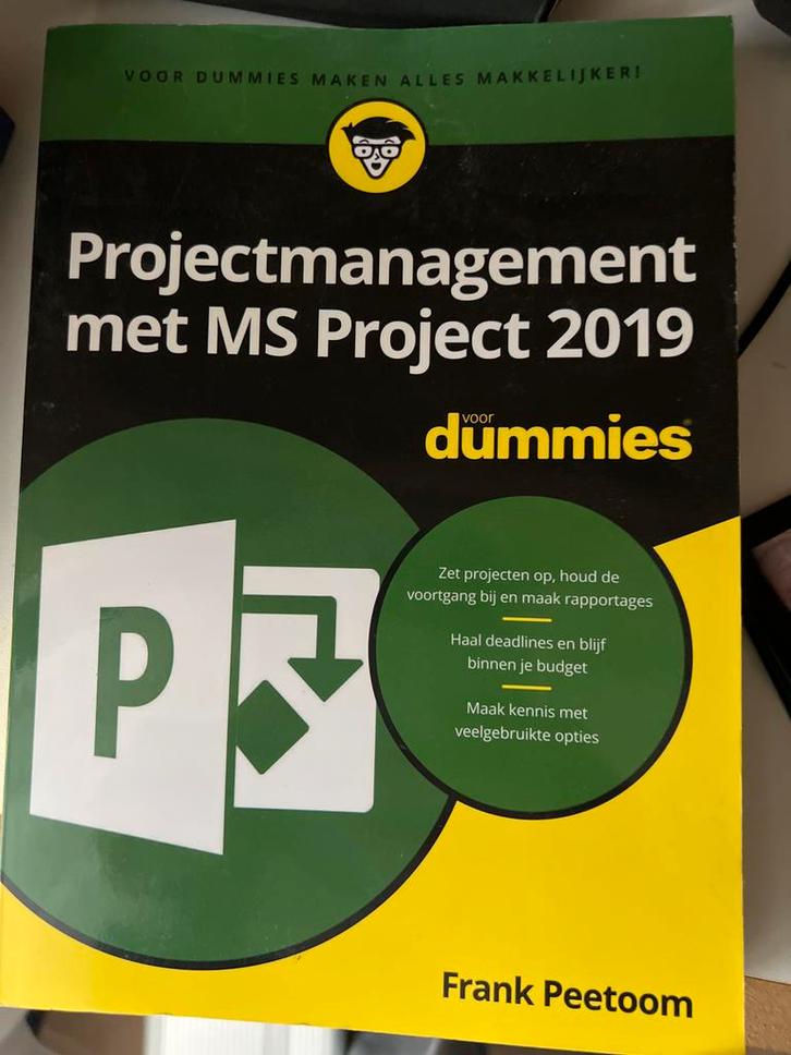 Projectmanagement met MS Project 2019 - Voor Dummies, Boeken, Informatica en Computer, Zo goed als nieuw, Software, Ophalen of Verzenden