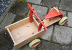loopfietsje/ bakfietsje, hout, 1,2, 3 jaar, op 4 wielen,, Kinderen en Baby's, Speelgoed | Buiten | Voertuigen en Loopfietsen, Ophalen