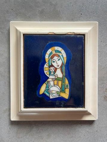 Maria met kind Emaille vintage Wolterman? beschikbaar voor biedingen