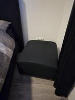 Zwarte Poef (gratis ophalen), Huis en Inrichting, Ophalen, Minder dan 50 cm, Gebruikt, Rond