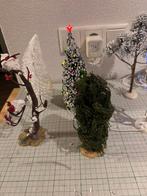 Verlichte kerst boompjes,kerstdorp,3volt adapter, Ophalen of Verzenden
