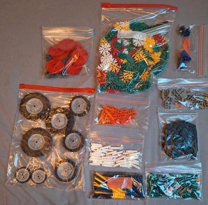 Mooie verzameling Knexx incl wielen., Kinderen en Baby's, Speelgoed | Bouwstenen, Zo goed als nieuw, Ophalen