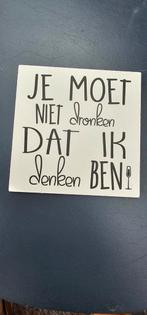Text bordje, Ophalen, Nieuw