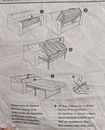Ikea ektorp slaapbank met wasbare zwarte hoes - afbeelding 3