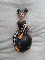 Porseleinen Harlekijn/Dwaas Beeldje, Verzamelen, Beelden en Beeldjes, Ophalen of Verzenden, Zo goed als nieuw, Mens