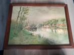 Aquarel  f coenjaerts gesingeerd erg oud, Antiek en Kunst, Ophalen of Verzenden