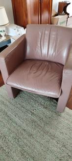 LEOLUX Fauteuil Fiabo leder kleur seringa, Ophalen, Gebruikt, 50 tot 75 cm, Leer