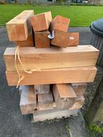 Aangeboden heel veel rest stukken nieuw Douglas hout, Tuin en Terras, Haardhout, Minder dan 3 m³, Ophalen of Verzenden