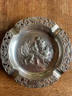 Verzilverde asbak - Diameter 16 cm, Antiek en Kunst, Antiek | Goud en Zilver, Ophalen of Verzenden, Zilver