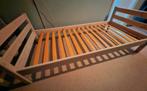 Houten eenpersoonsbed 90 x 200 cm, Ophalen, 85 tot 100 cm, Gebruikt, Lattenbodem
