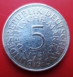 ( Set 1) 5 Mark 1951 G 5 Mark 1951 G (Duitsland), Ophalen, Duitsland, Losse munt, Zilver