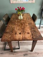 Houten eet tafel, Huis en Inrichting, Tafels | Eettafels, Ophalen, Gebruikt, 50 tot 100 cm, 150 tot 200 cm