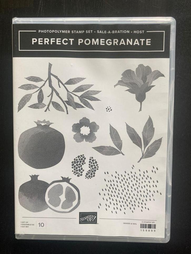 Stampin up - Perfect pomegranate, Hobby en Vrije tijd, Stempelen, Nieuw, Clearstamp, Ophalen of Verzenden