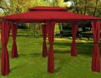 Chique Stalen Paviljoen Prieel Partytent 3x4m Rood, Ophalen of Verzenden, Nieuw, Paviljoen