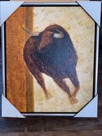 Abstract schilderij stier, Antiek en Kunst, Ophalen of Verzenden